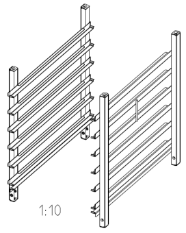 Навесная рама 6-1-1 Флот 6 уровней RATIONAL 60.61.672